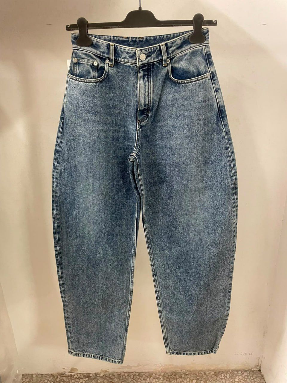 High-Rise Barrel Leg Jeans