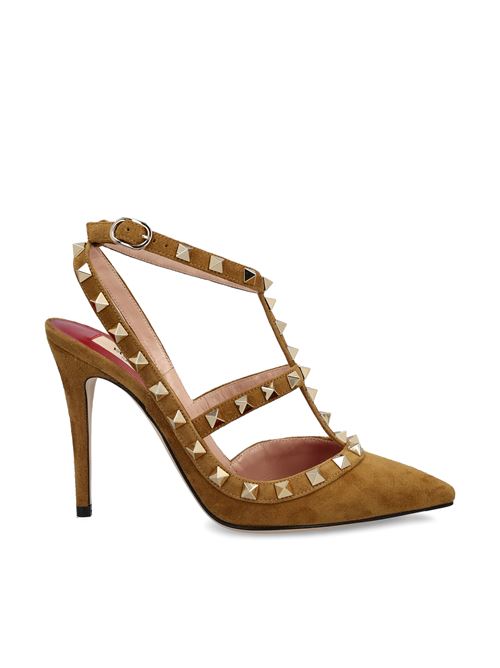 Décolleté Rockstud in camoscio