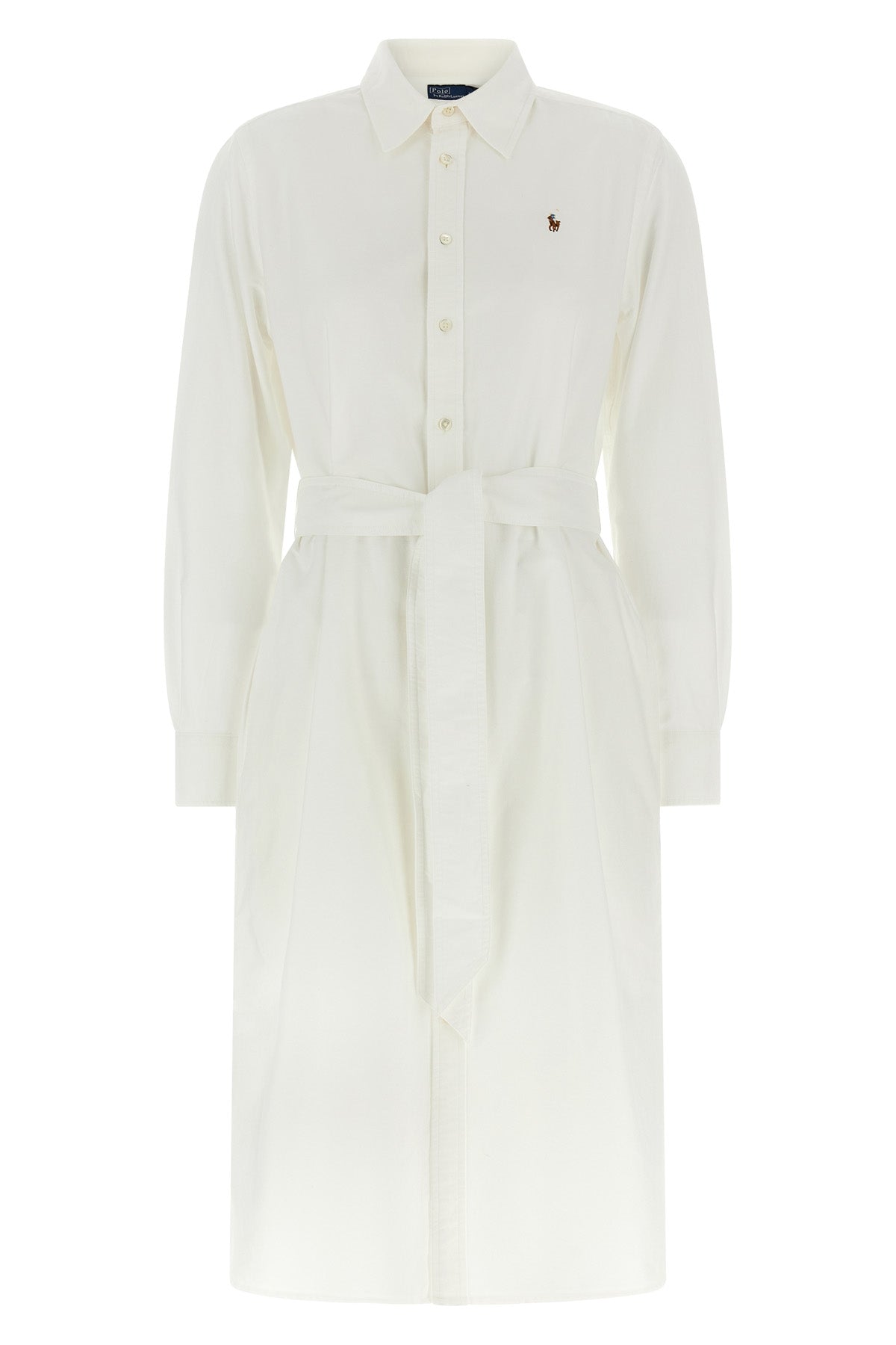 Logo embroidery chemisier dress