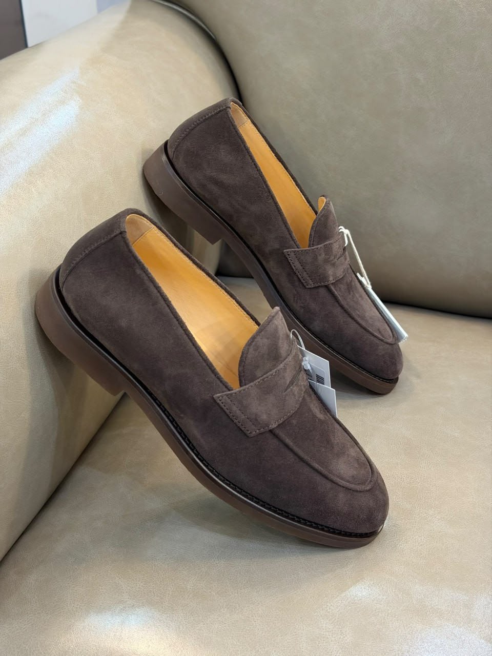 Suede Penny Loafers