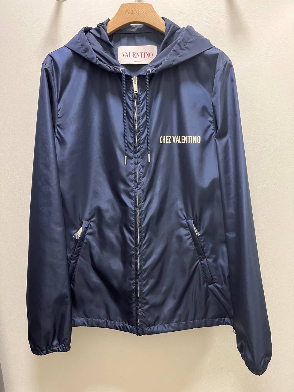 Chez Nylon Zip-Up Hoodie