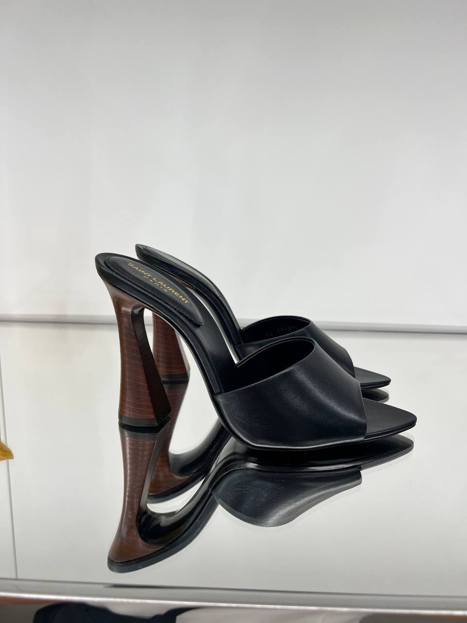 Tribute Mules in Leather and Wood