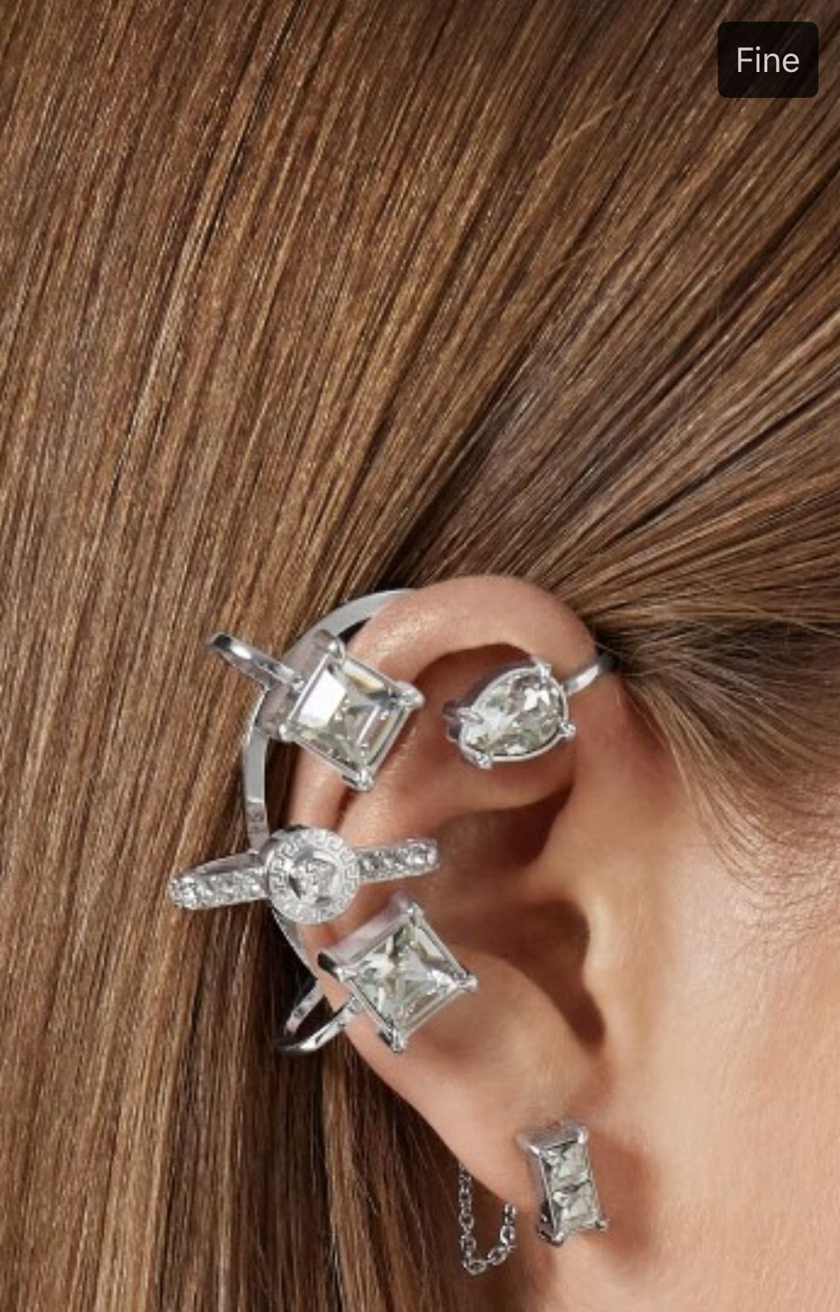La Medusa Crystal Ear Cuff