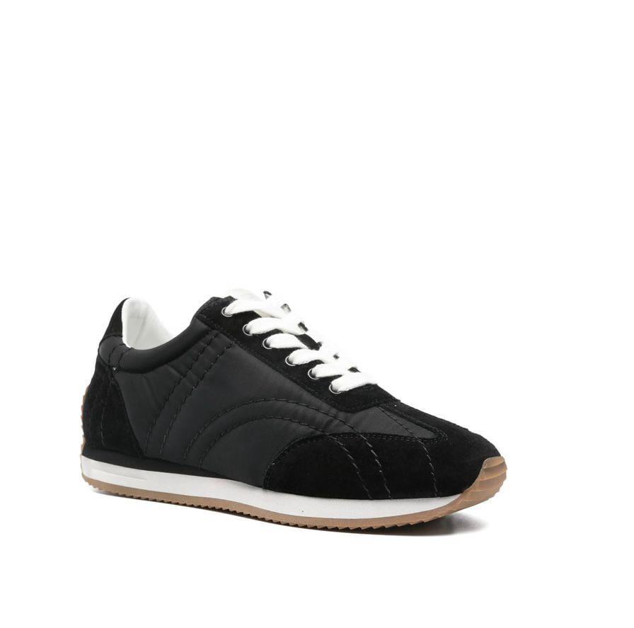 Nylon and Suede Low-Top Sneakers