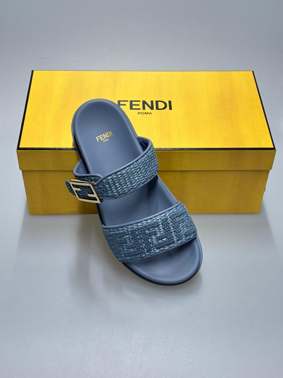 FF Logo Buckle Slides
