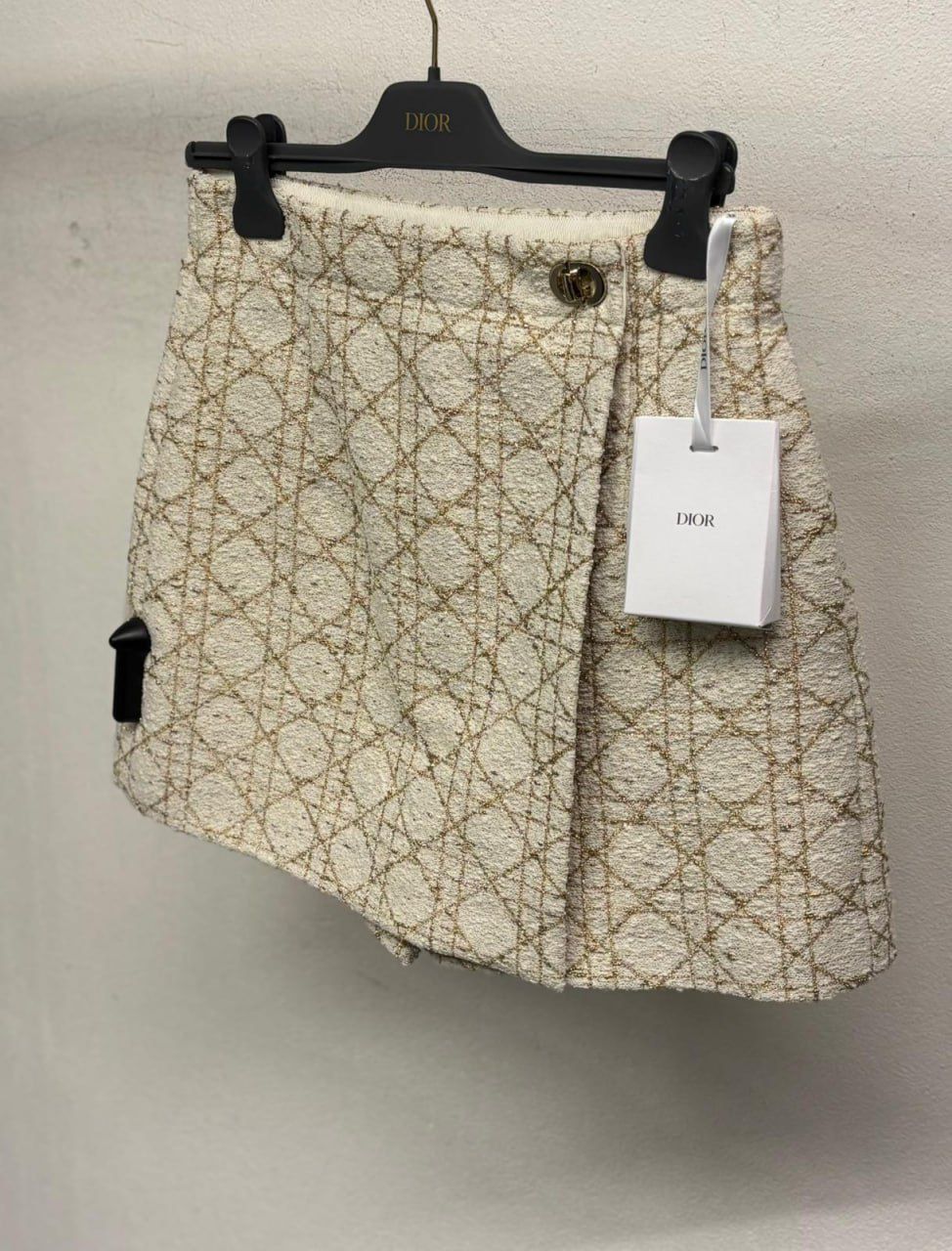 Cannage Tweed Mini Skirt
