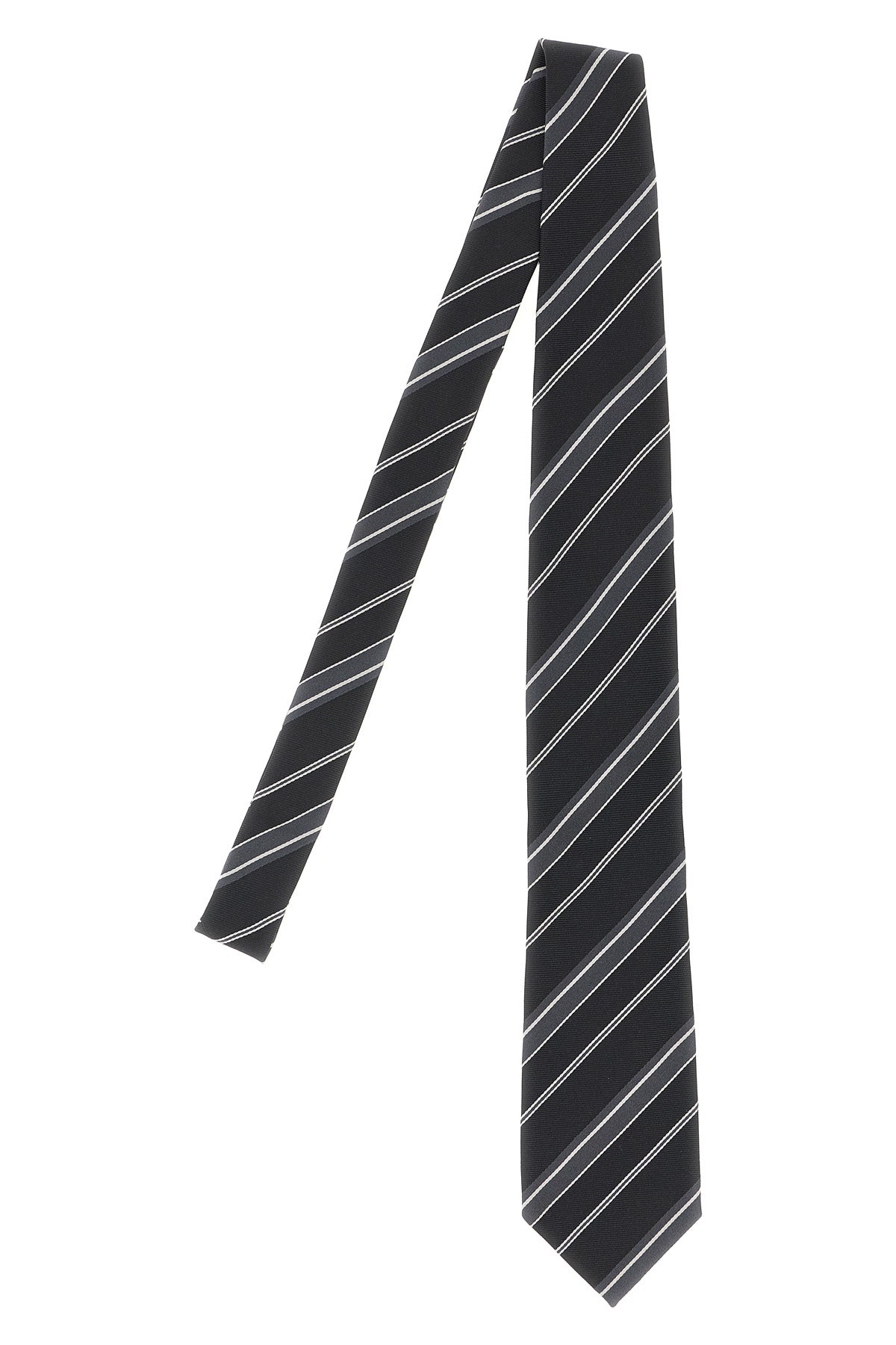 Diagonal striped tie