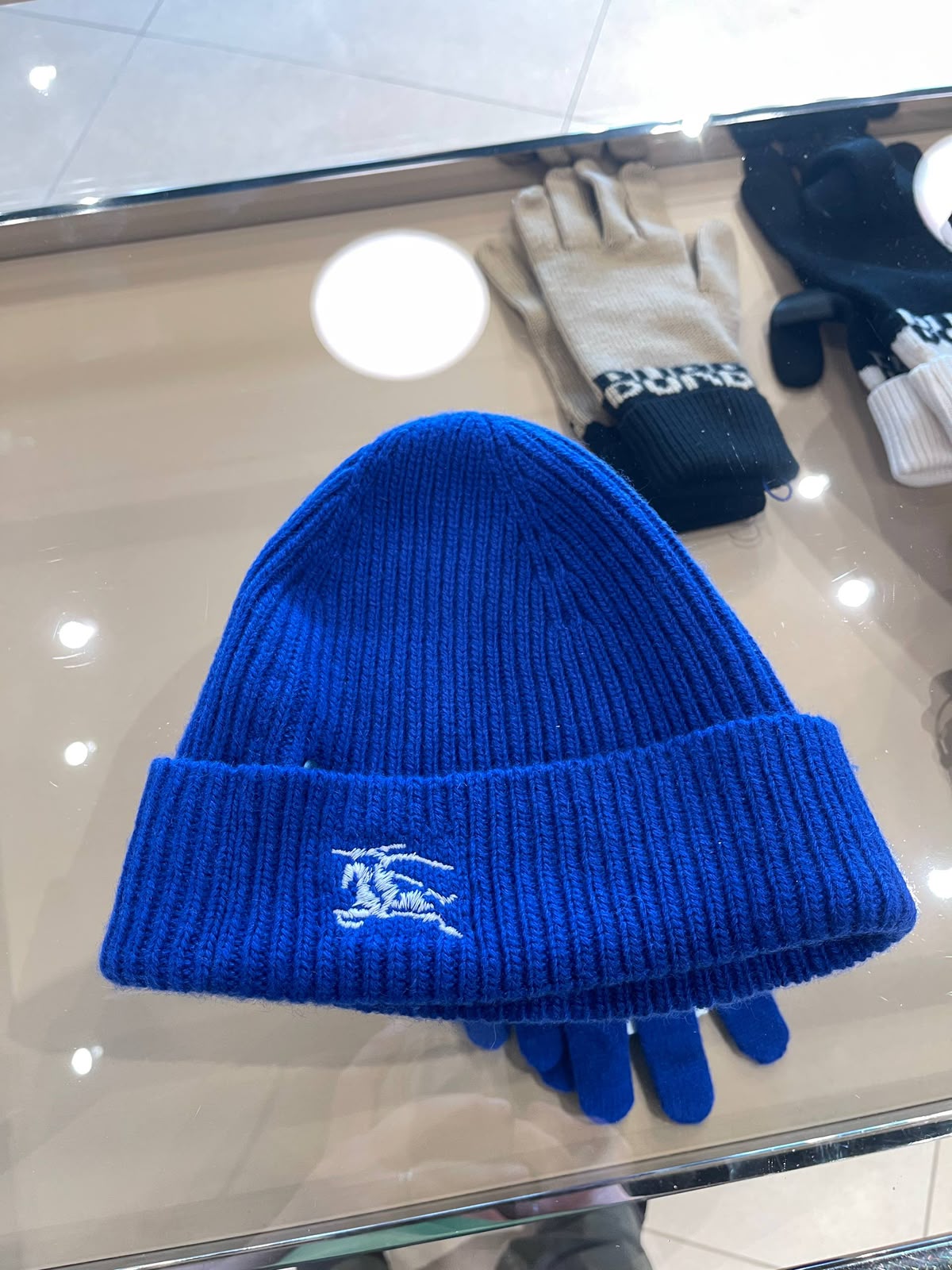 Equestrian Knight Design Ribbed Wool Beanie