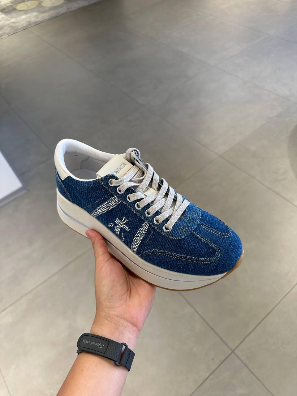 Miata Denim Platform Sneakers