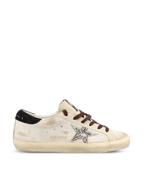 Super-Star Sneakers with Leopard Print Star