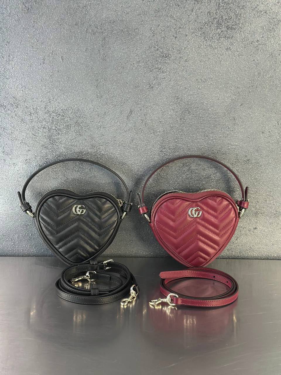 GG Marmont heart-shaped mini bag