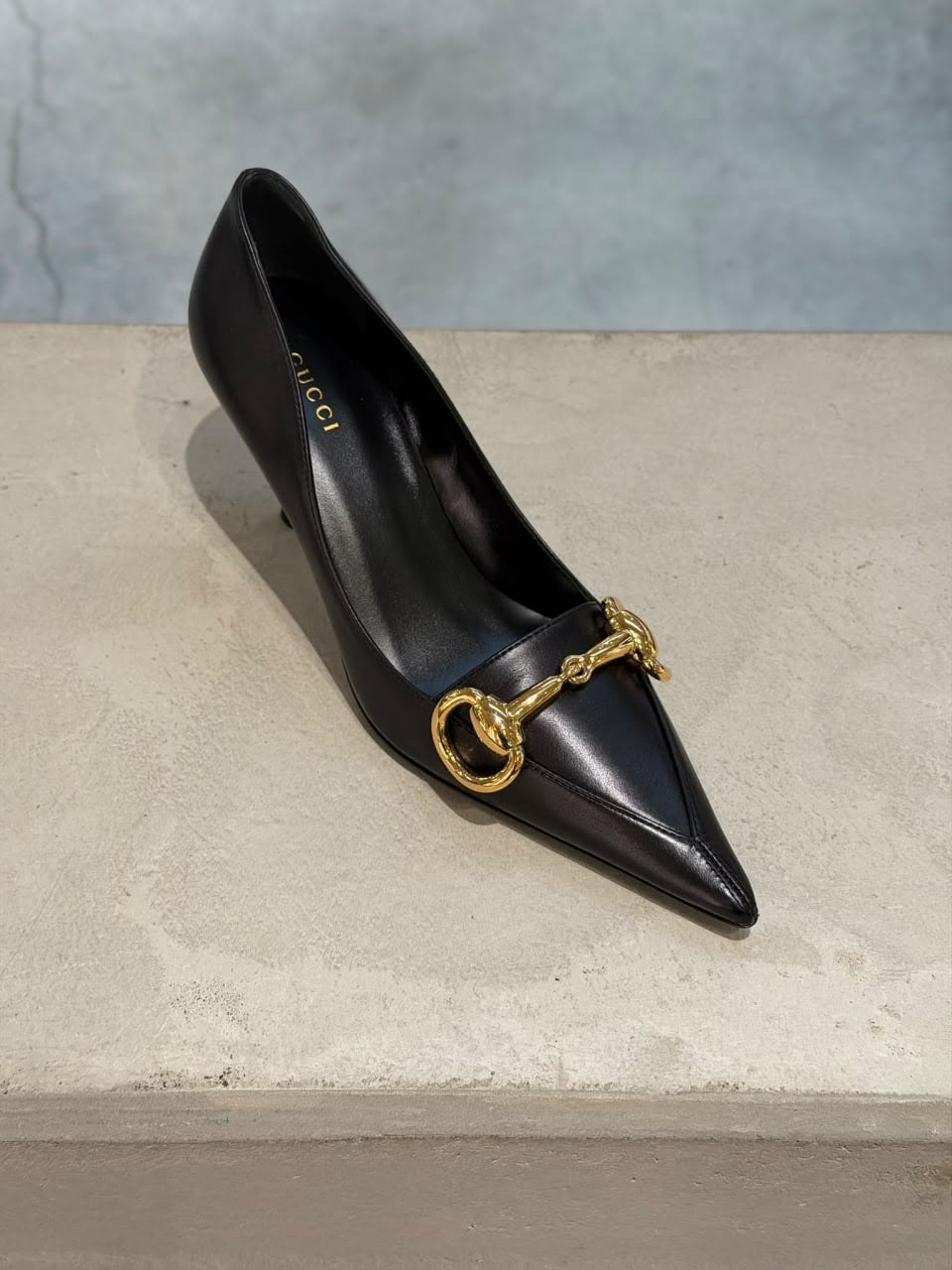 Horsebit Pointed-Toe Pump