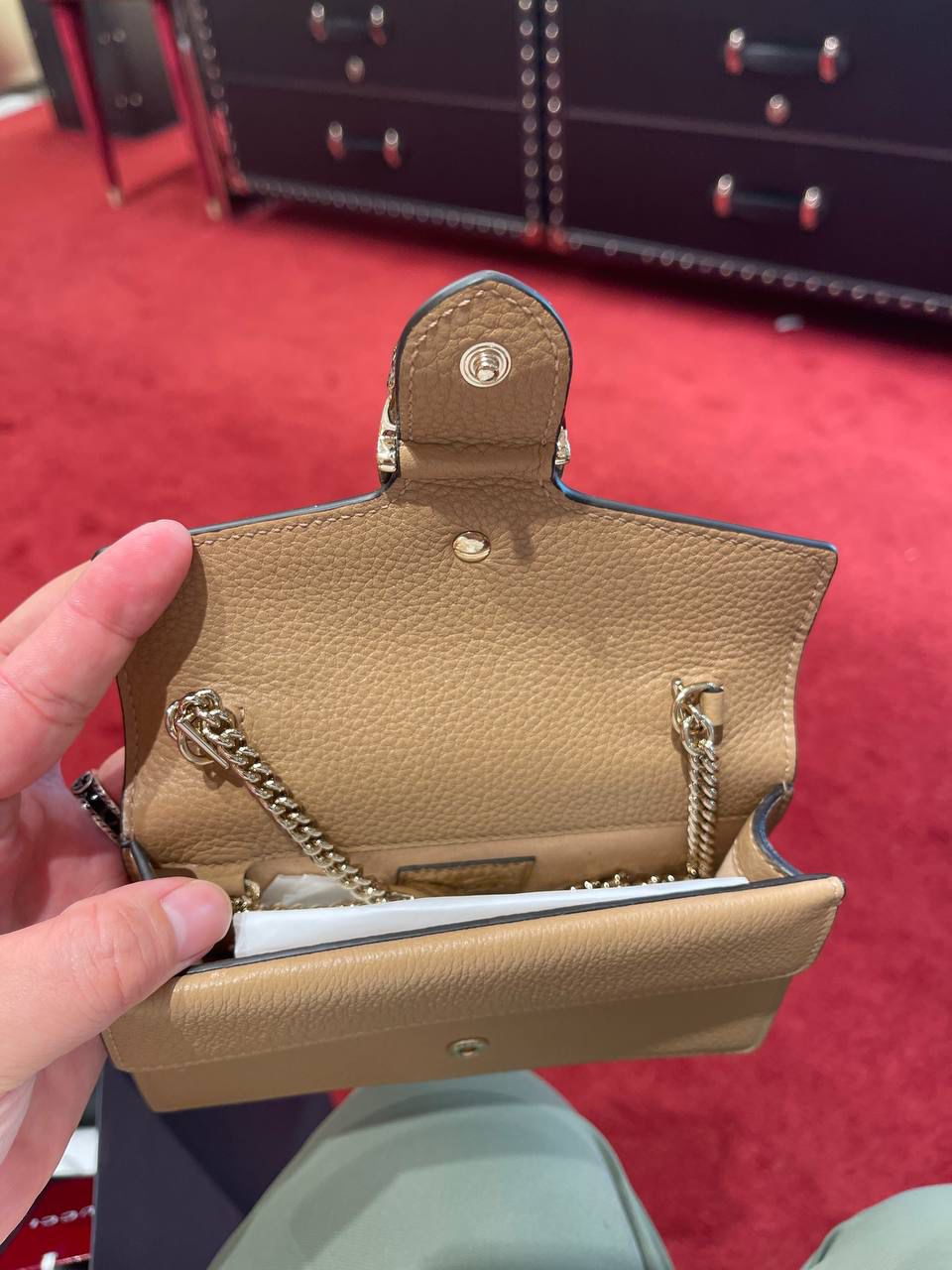 Dionysus leather super mini bag