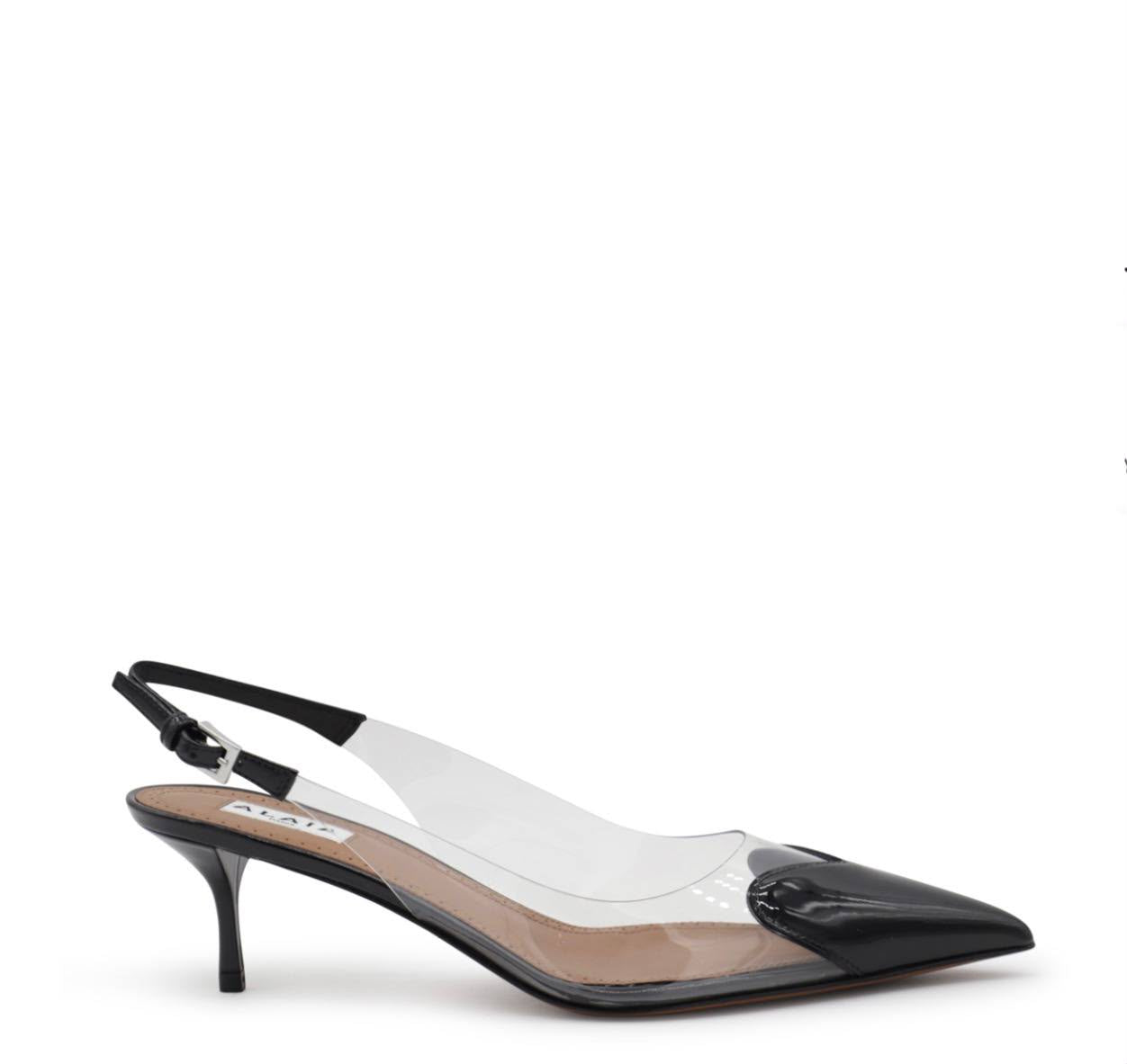 Coeur Patent Leather Slingback Pumps