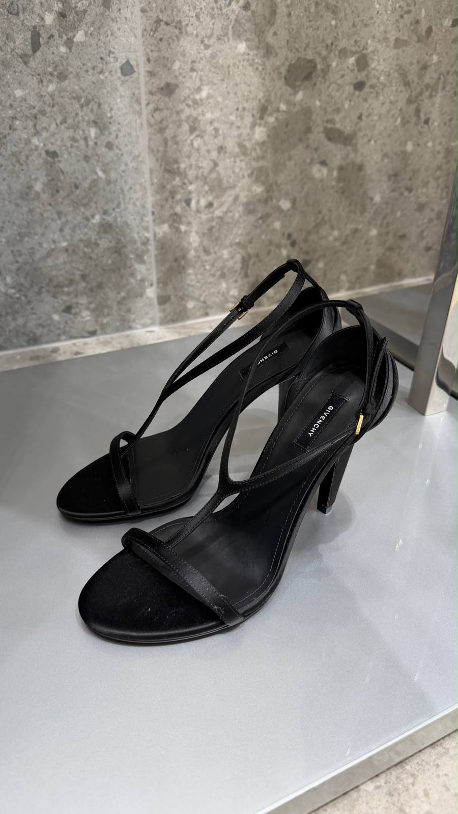 Satin Strappy Sandals