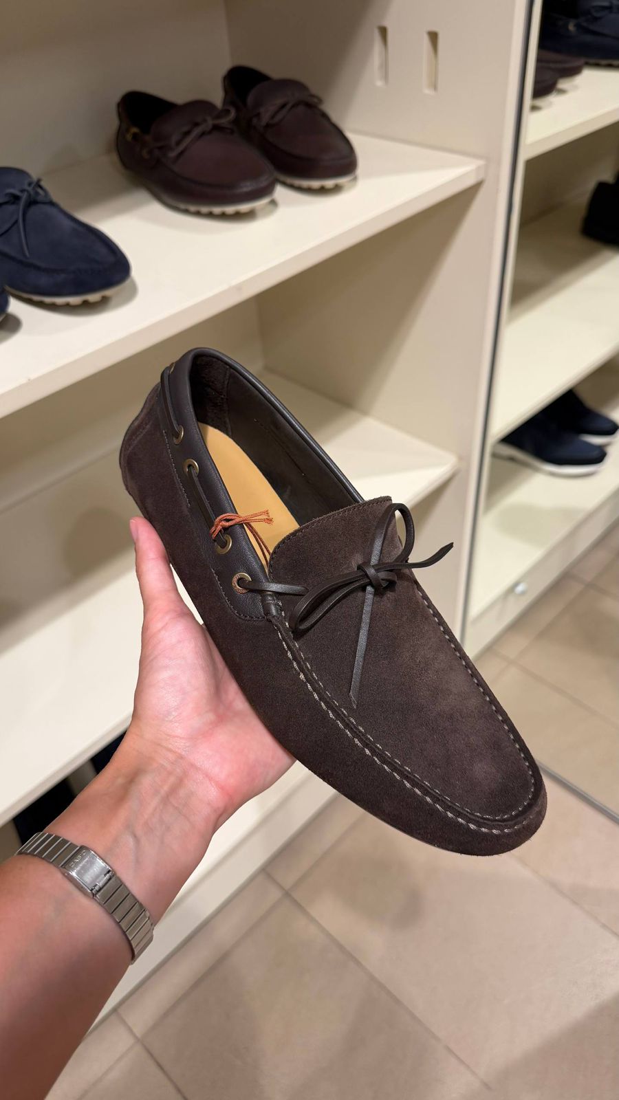 Suede Driving Loafers