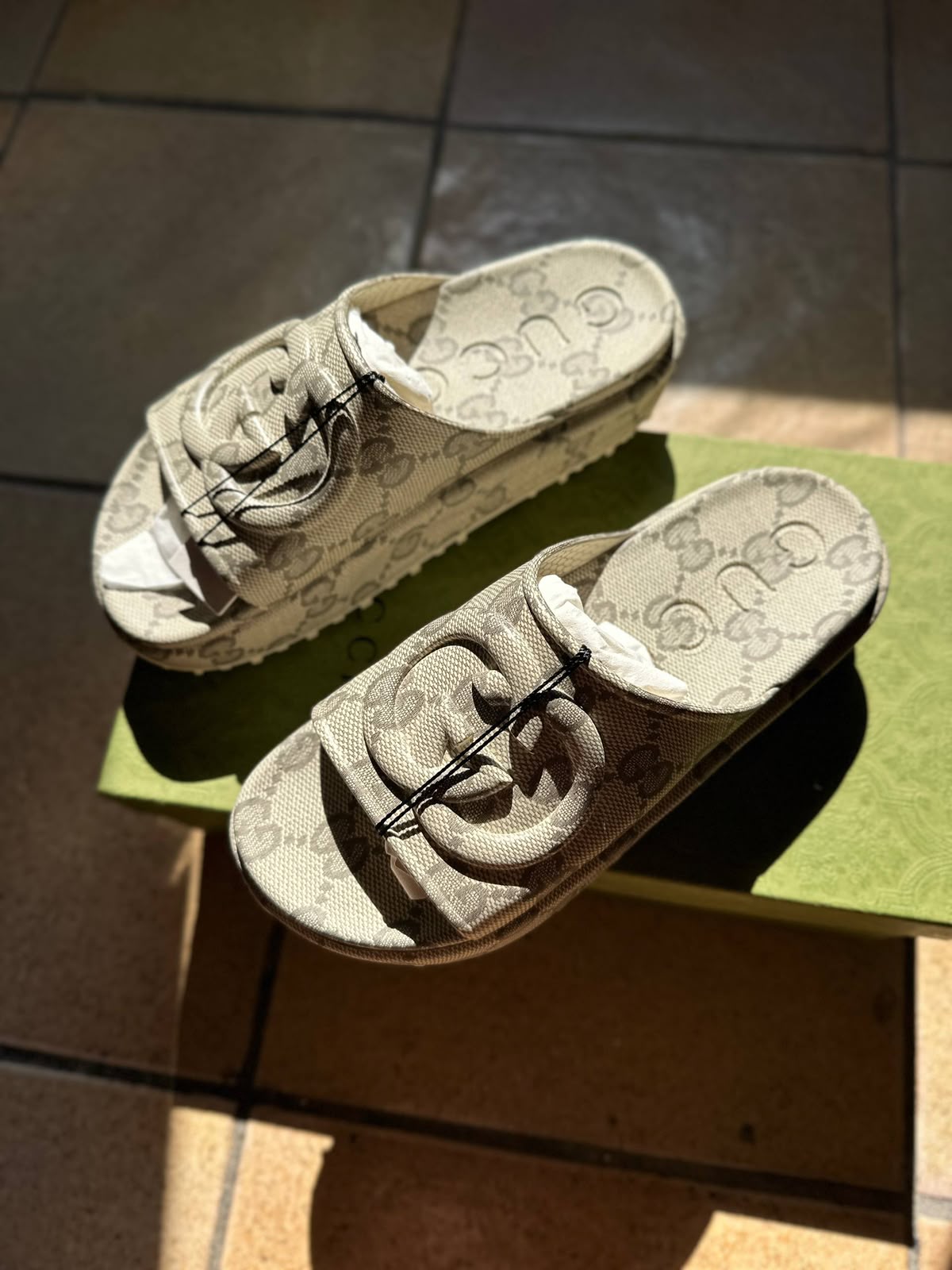 GG Platform Slide Sandal