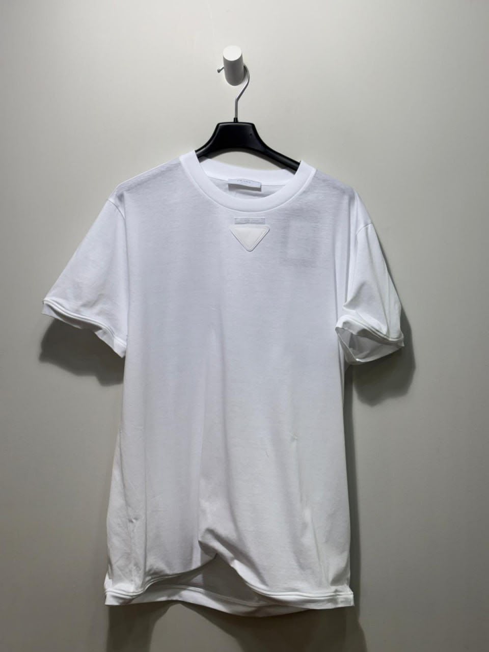 Cotton T-shirt with Triangle Logo