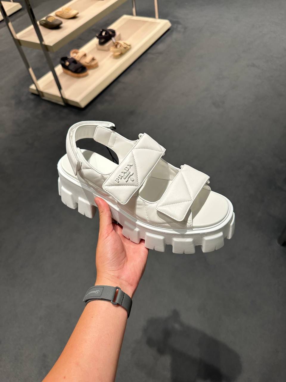 Quilted Nappa Leather Sandals