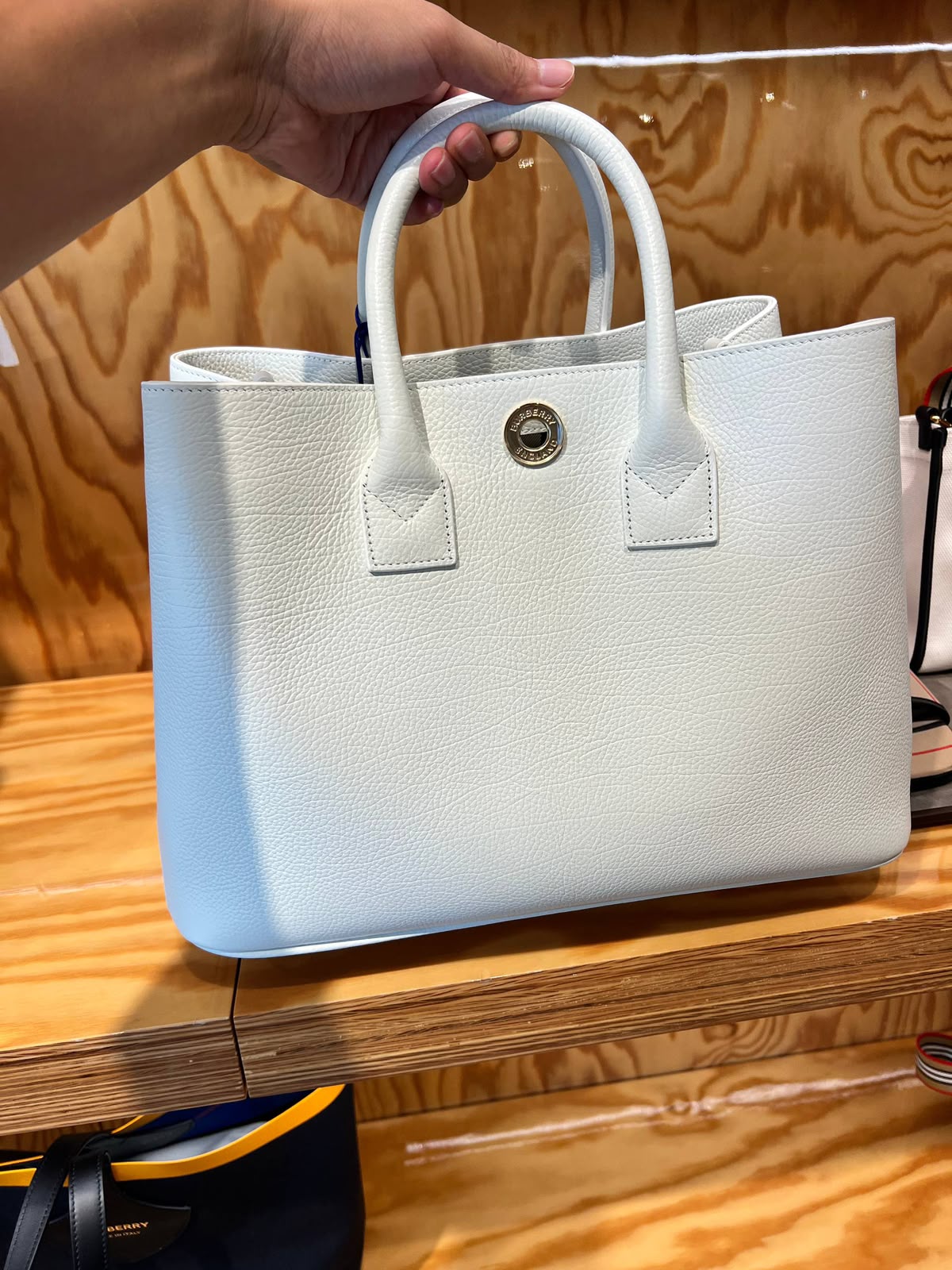 Small Leather Tote Bag