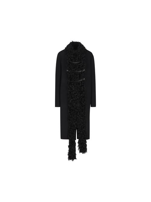 Cappotto realizzato in lana e montone