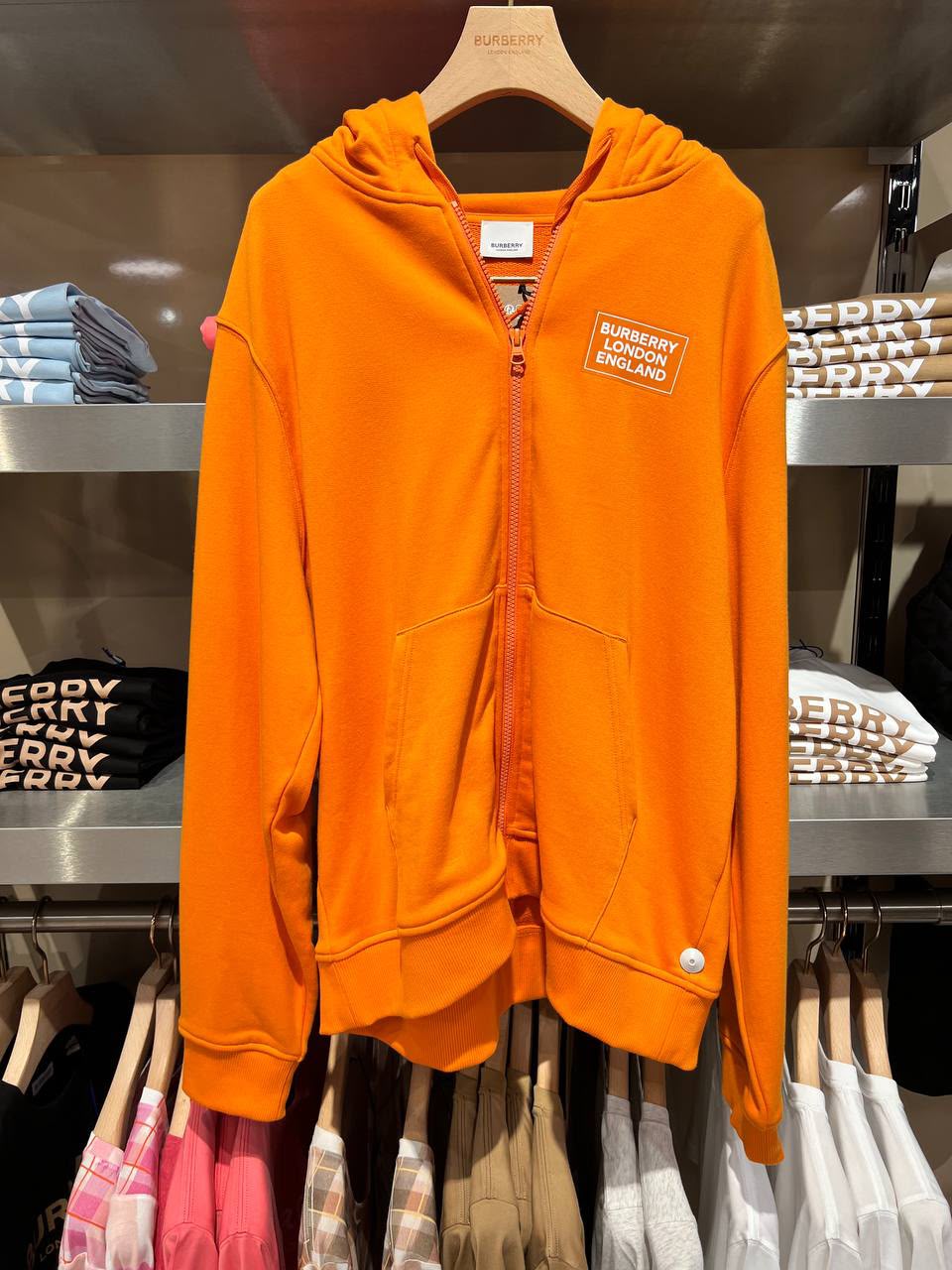Logo Appliqué Cotton Zip-up Hoodie