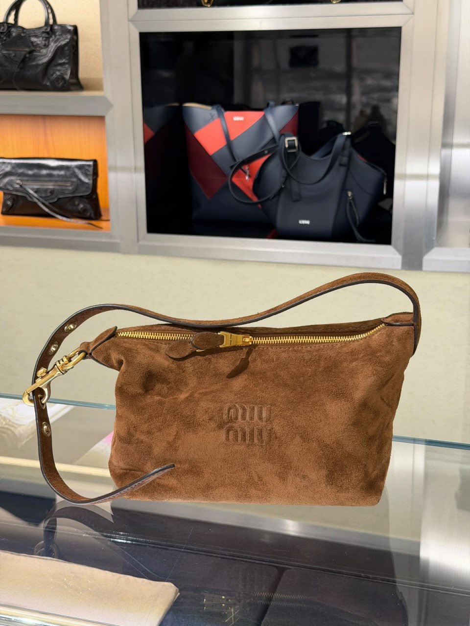 Suede Shoulder Bag