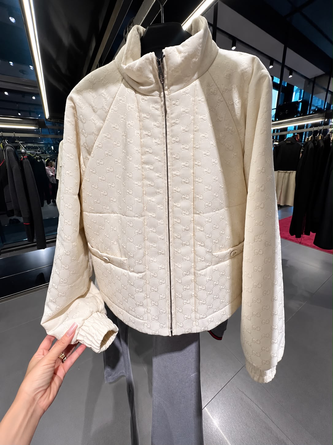 GG Embossed Padded Jacket