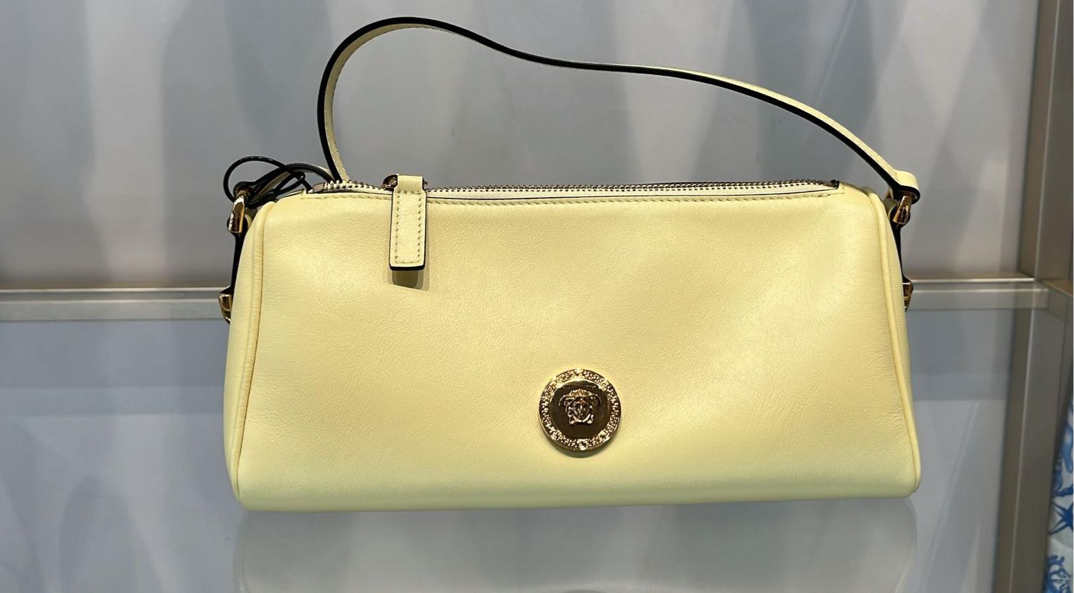 Medusa Head Leather Shoulder Bag