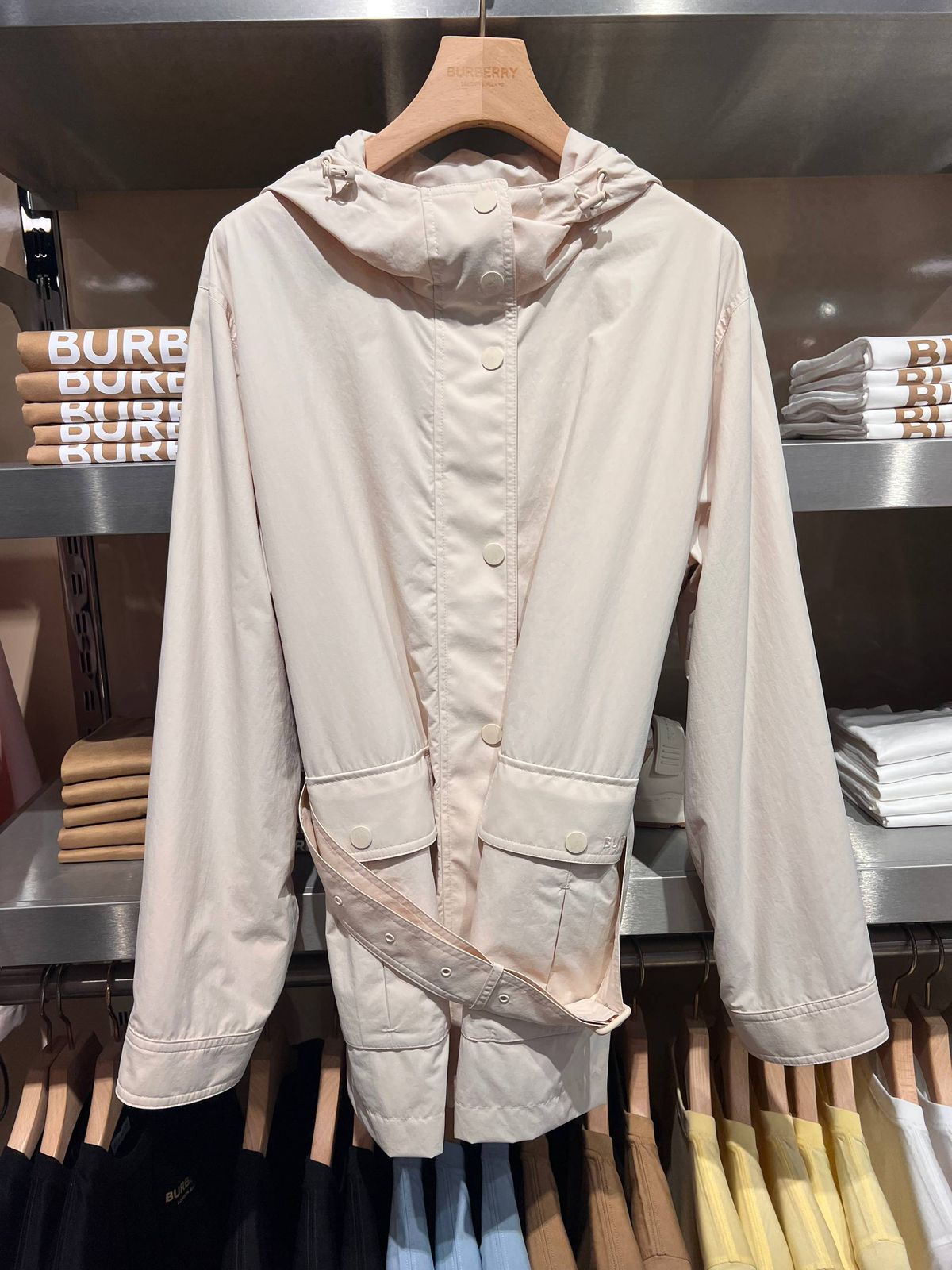 Hooded Belted Jacket