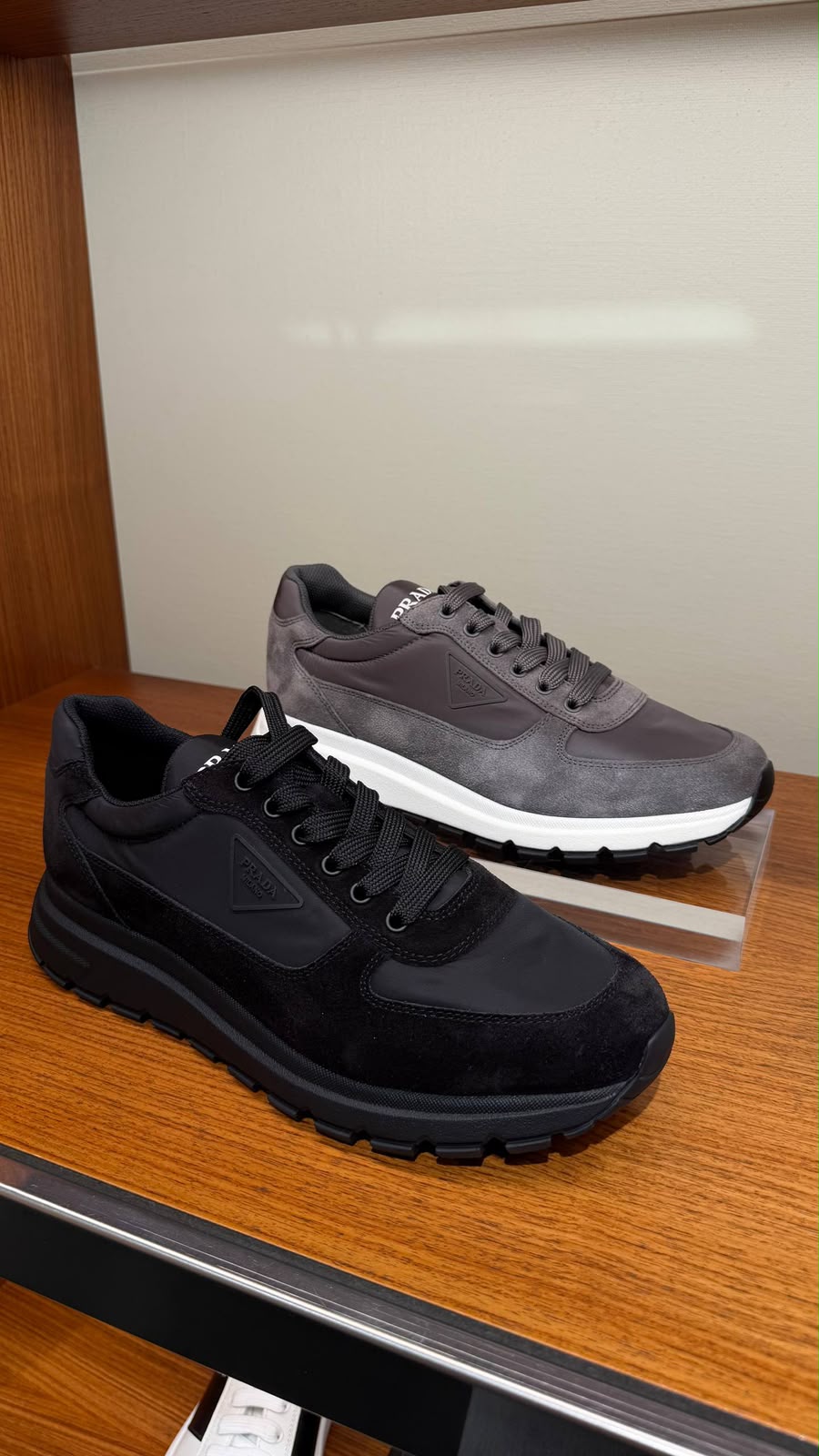 Downtown Suede and Re-Nylon Sneakers