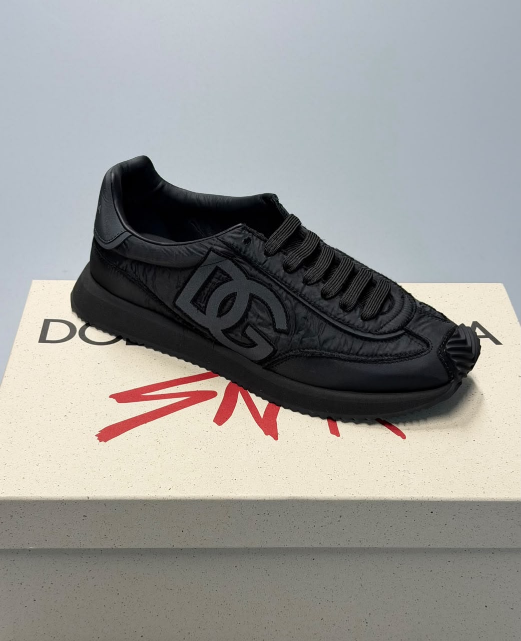 DG Logo Nylon Low-Top Sneakers