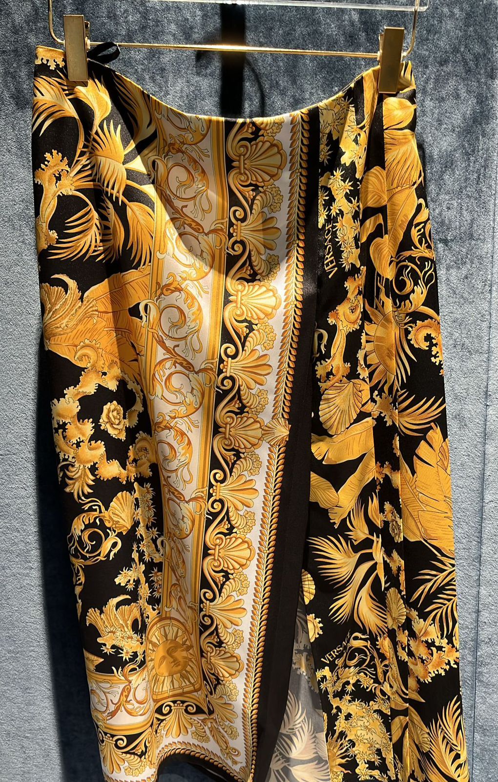 Barocco Print Wrap Skirt