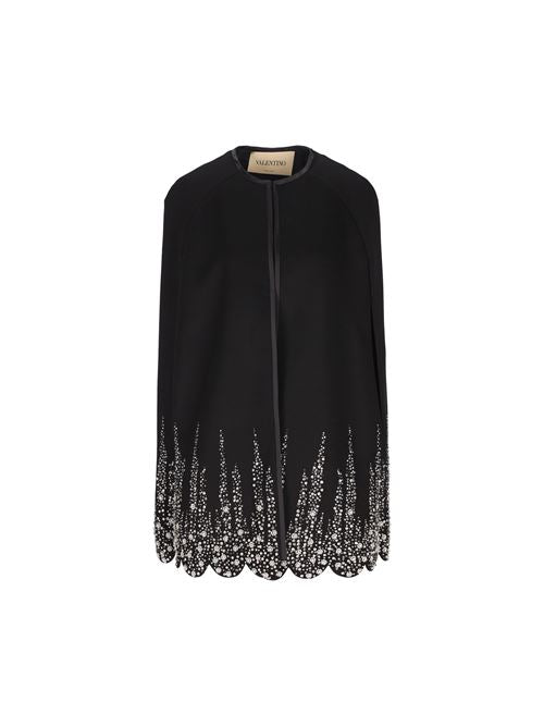 Cappa Ricamata in Compact Drap