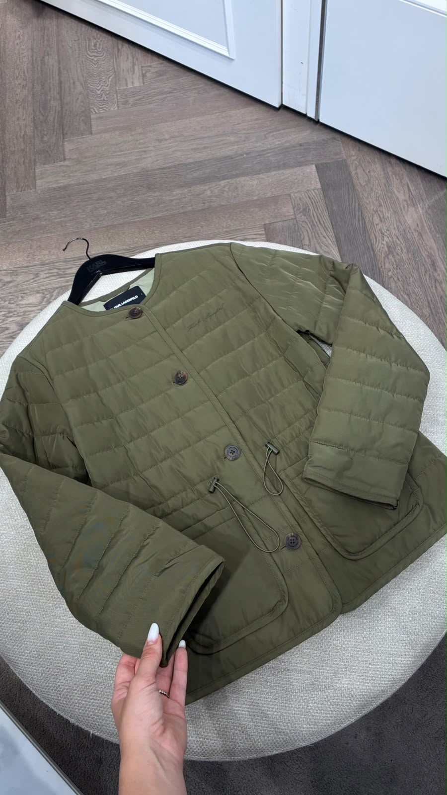 Quilted Drawstring Jacket