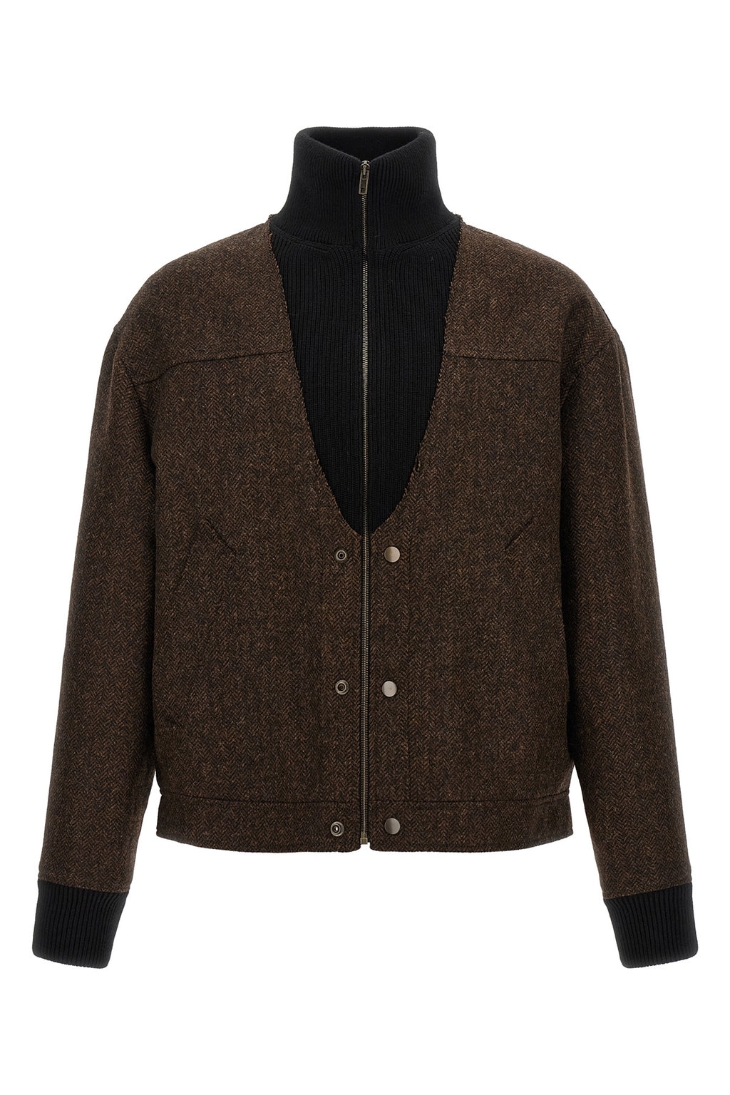 Wool bomber jacket
