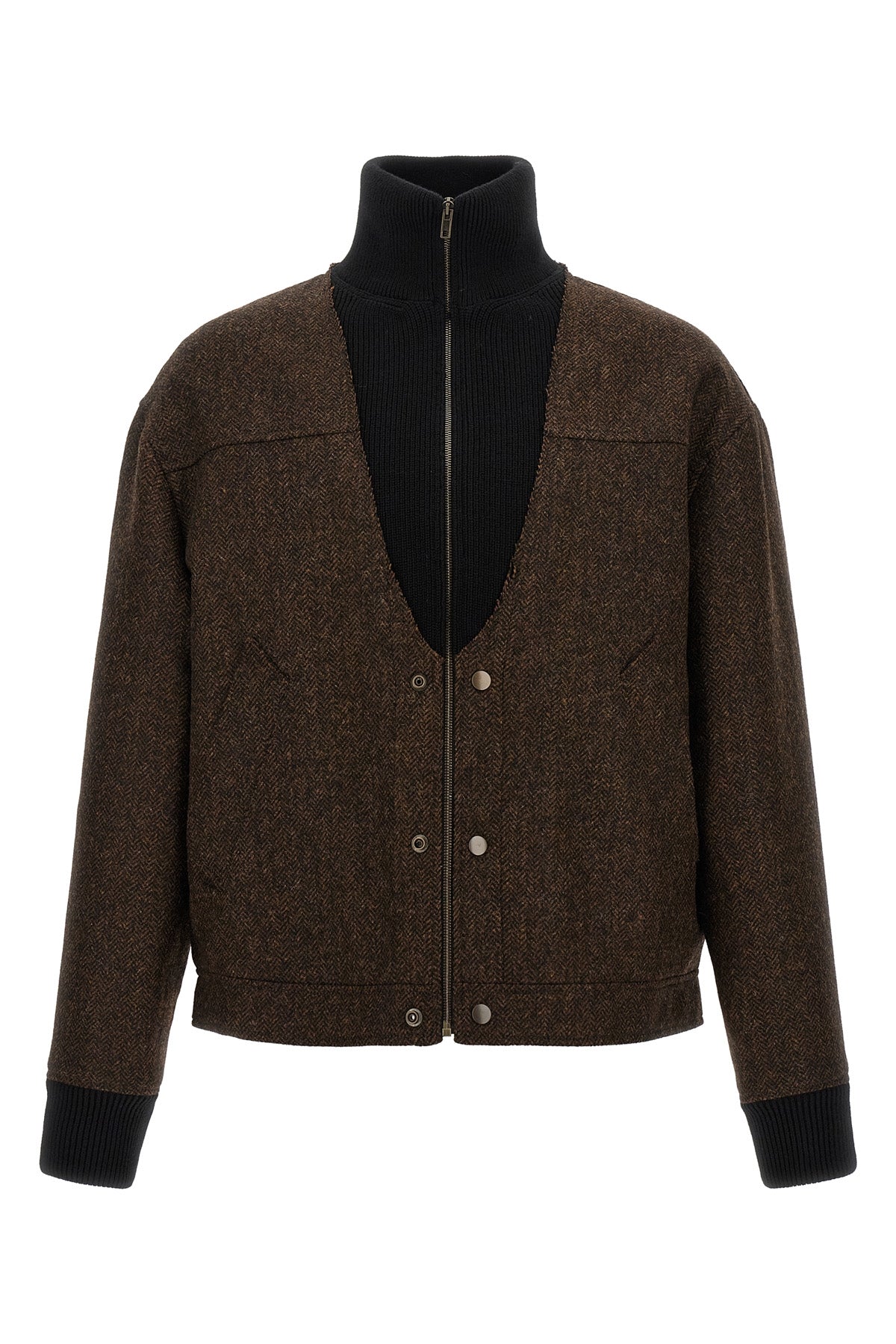 Wool bomber jacket