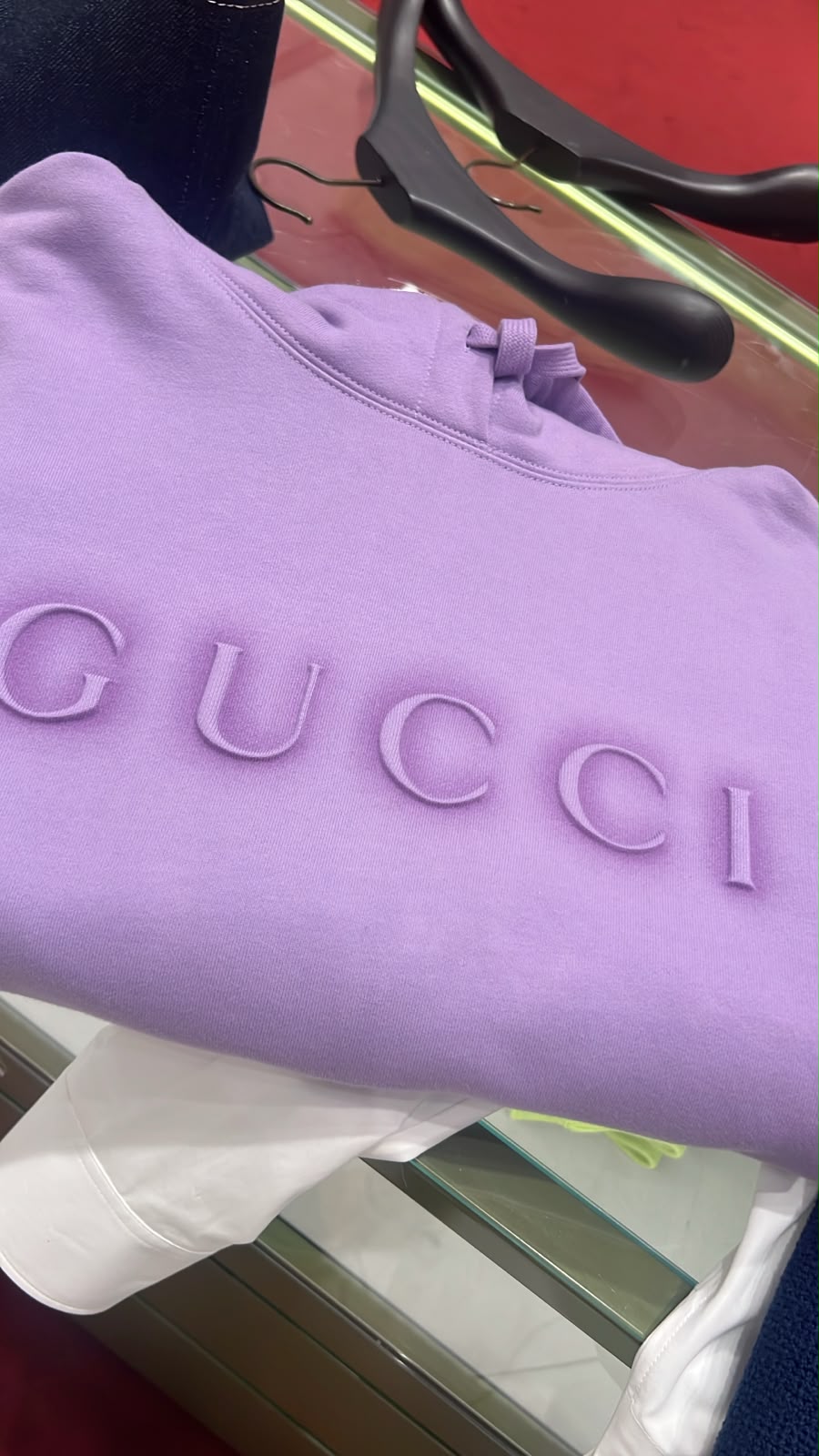 Logo Embossed Cotton Hoodie