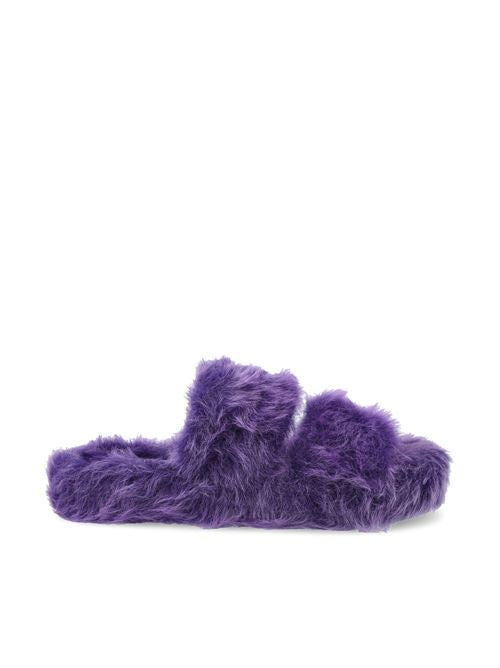 Faux Fur Slide Sandals