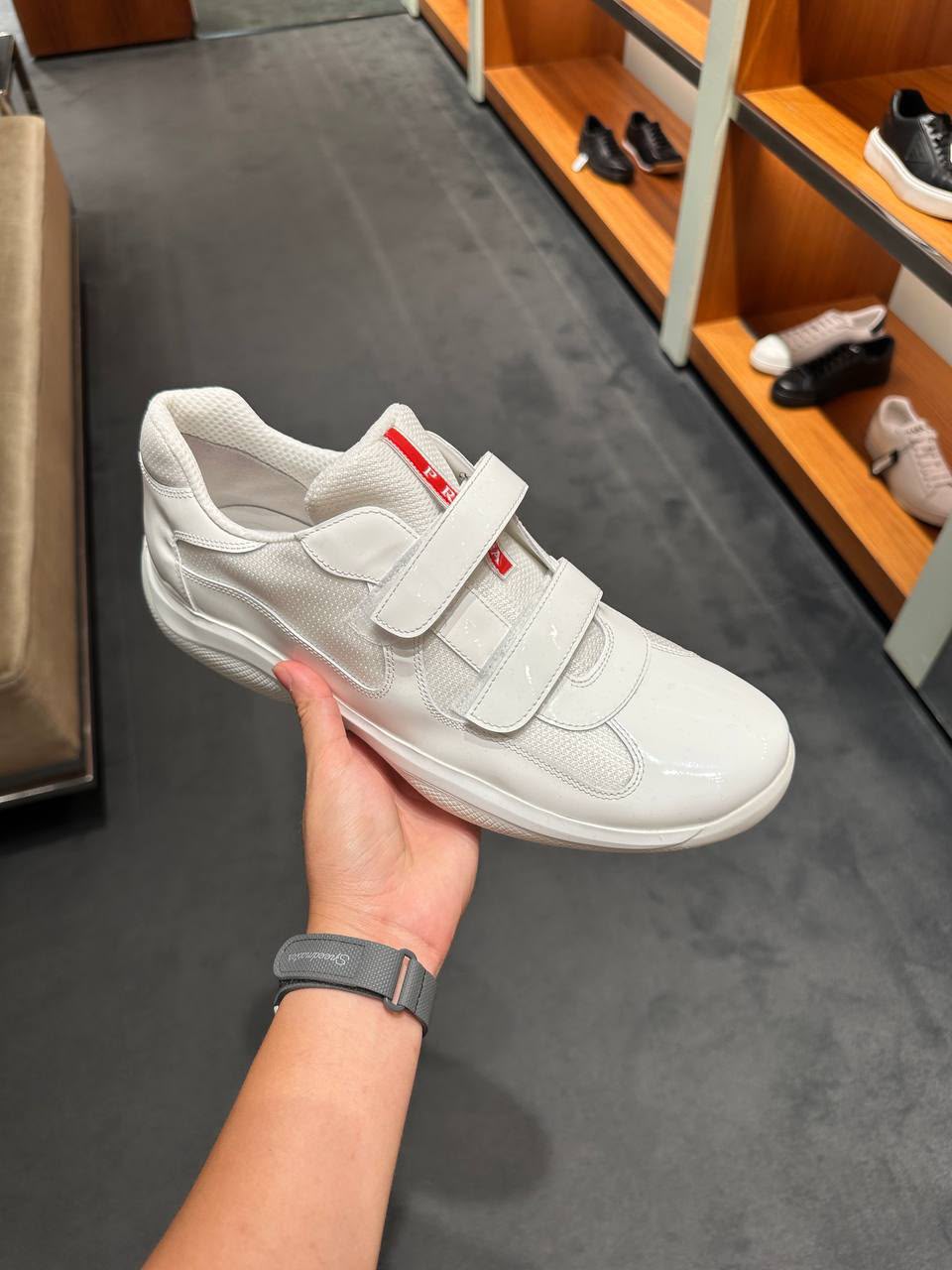 America's Cup Leather and Mesh Sneakers