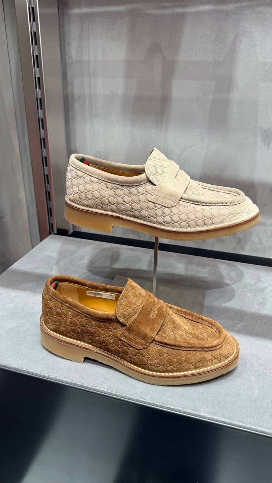GG Embossed Suede Loafer