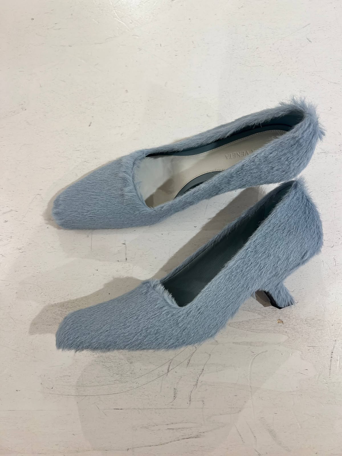 Furry Kitten Heel Pumps