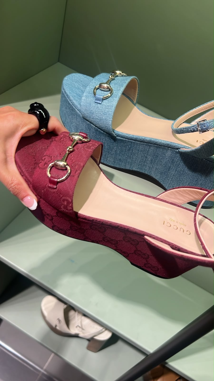 Horsebit platform sandal