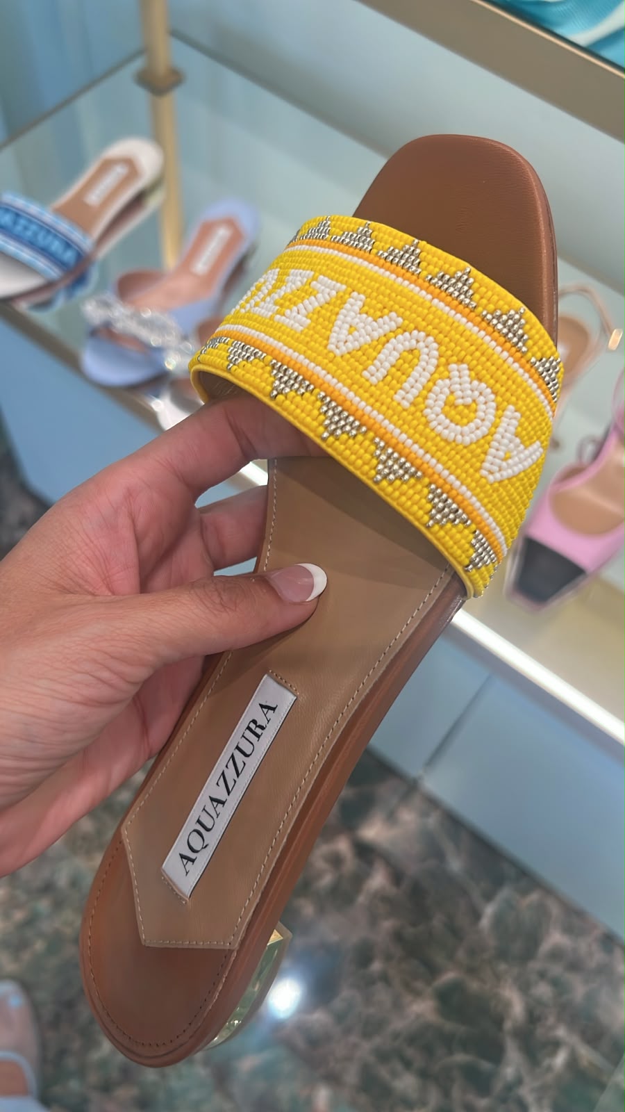 Beaded Slide Sandal