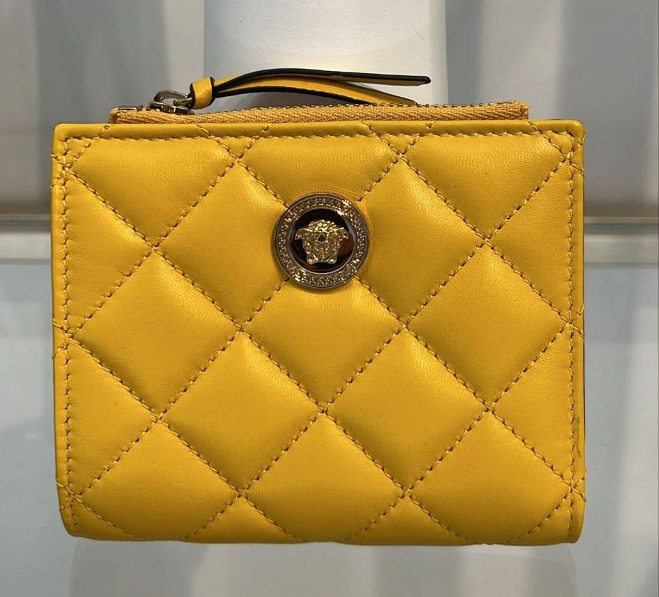 La Medusa Quilted Leather Wallet