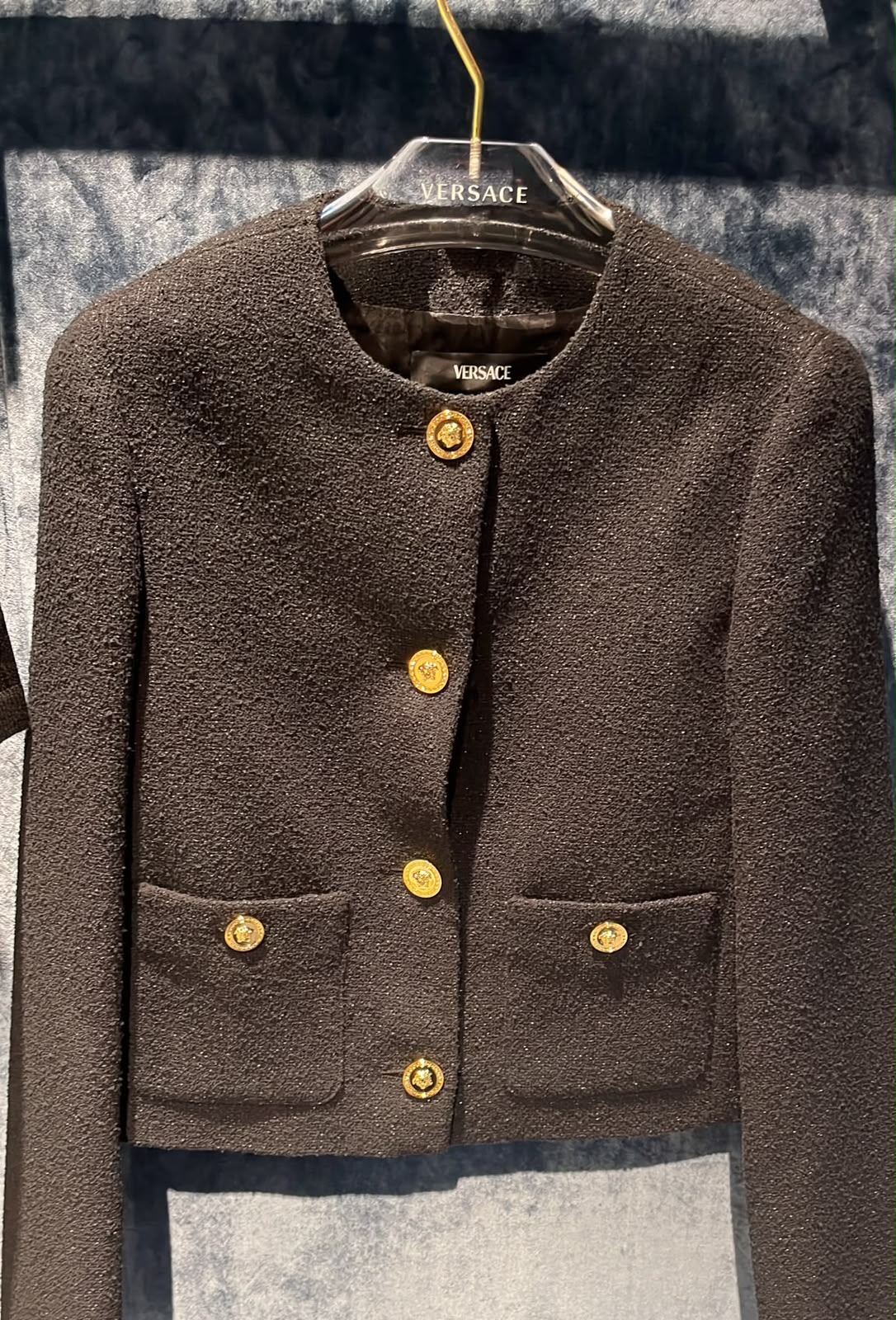 Tweed Medusa Button Jacket