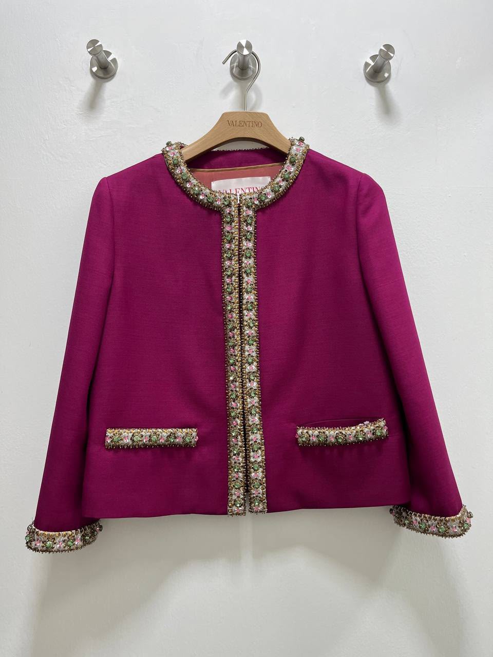 Embellished Wool-Blend Jacket
