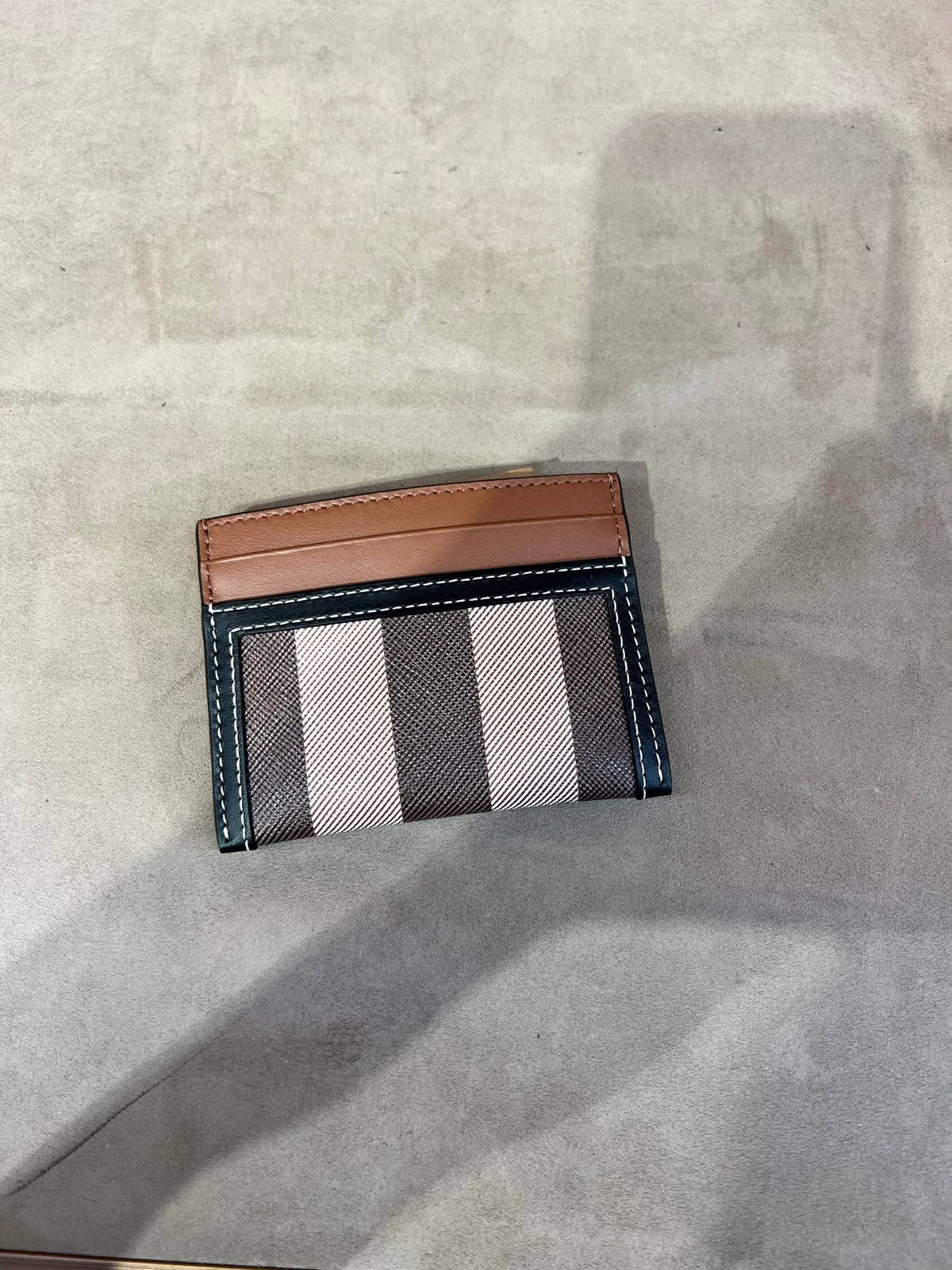 Icon Stripe E-canvas Card Case