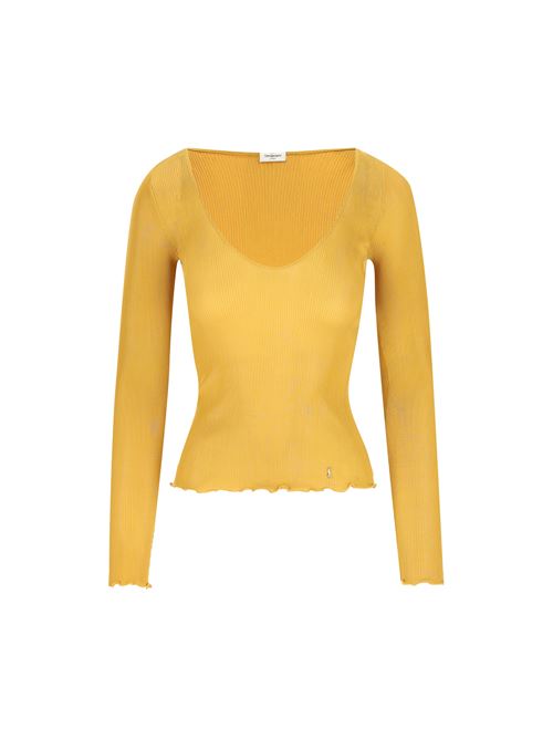 Ribbed Long-Sleeve Top