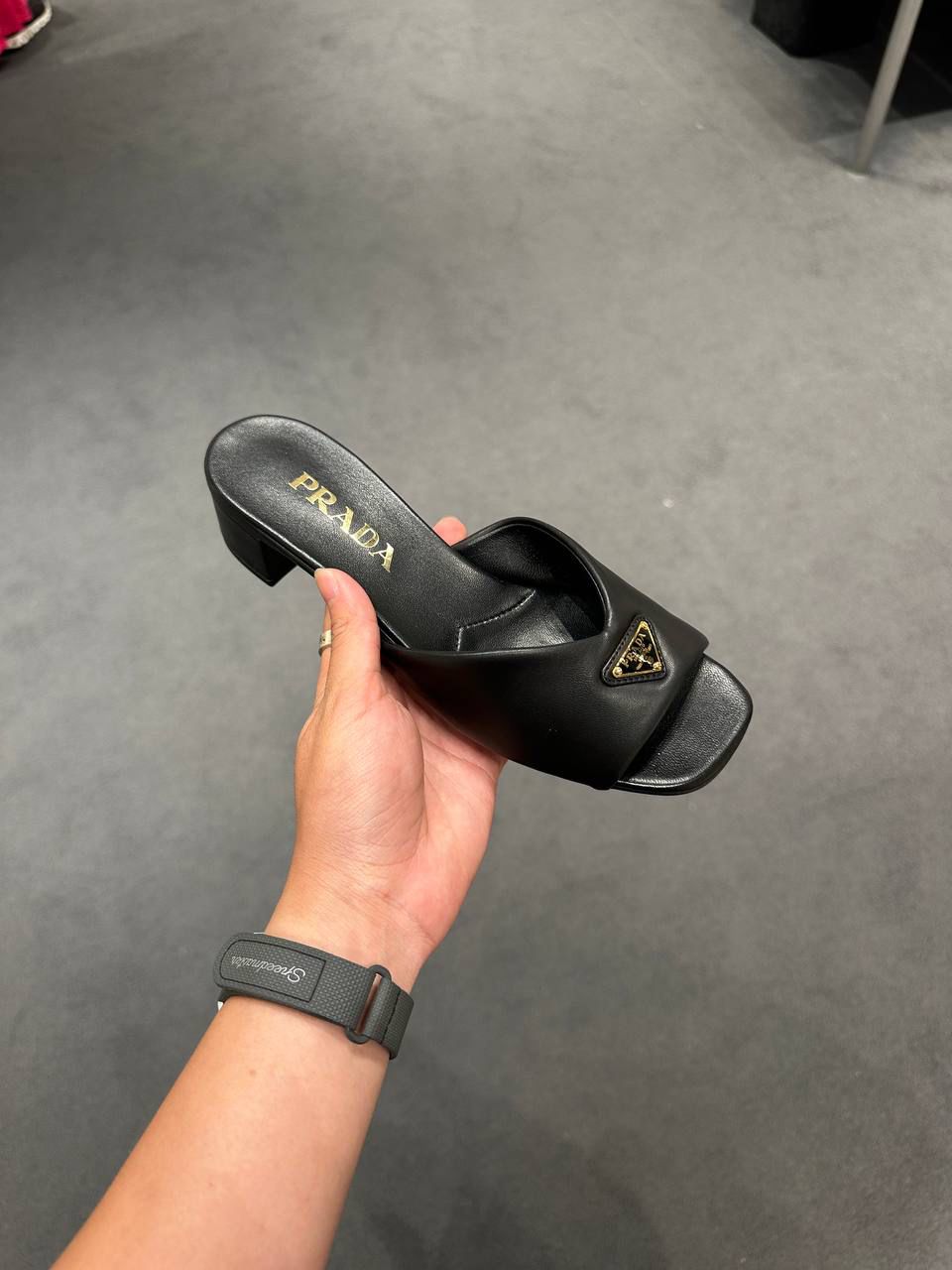 Prada Padded Nappa Leather Mules